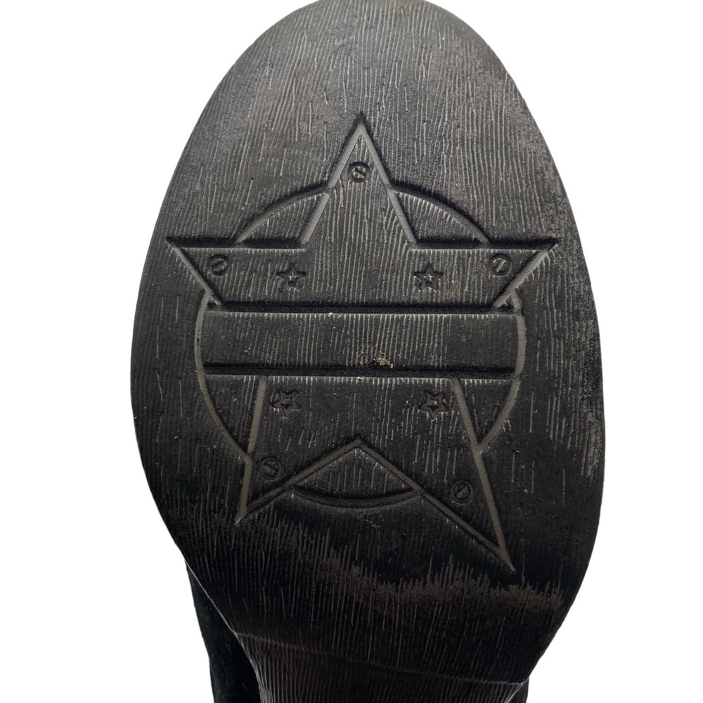 Skechers Womens Shoes Sz 7 Black Vegan Suede Heeled Ankle Casual Comfortable - Picture 11 of 13